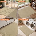 thumbnail image 4 of Woven Textured Washable Area Rug, Non Slip Pet Friendly Rug, Stain Resistant Low Pile Indoor Carpet for Living Room Bedroom Kitchen, Durable Absorbent Non-Shedding Rug for High Traffic Areas, 4 of 5