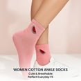 thumbnail image 4 of Women’s Cotton Ankle Socks 3 Pack Cute Fruit Embroidered Soft Breathable Casual Socks Size 6-10 (Style 4), 4 of 11