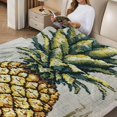 thumbnail image 2 of FCXZI Pineapple Lightweight Fuzzy Flannel Blanket for All Seasons 40*50in, 2 of 7