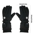 thumbnail image 5 of AuroraX Usb Heated Gloves with Digital Display Warm Thermal Fleece Lined Winter Gloves Women Men Insulated Glove with Long Wrist Cuff Long-Lasting Outdoor Hand Warmers, 5 of 5