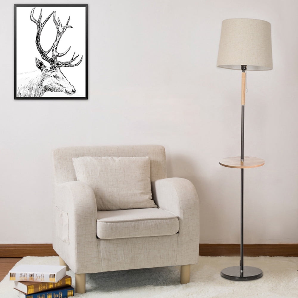 Living Room Study Bedroom Floor Lamp Vertical Storage Tray ...
