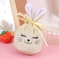 thumbnail image 1 of Rewenti Easter Bunny Gift Bags with Drawstrings Velvet Ear Candy Bags Egg Hunt Baskets, 1 of 6