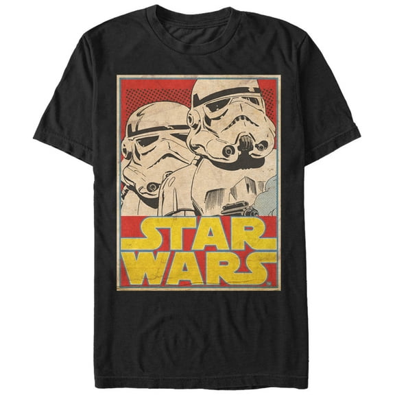 Men's Star Wars Stormtrooper Card T-shirt Medium Black