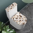 thumbnail image 2 of HELLHERO Desert Camouflage Toilet Cover Elastic Edge Bathroom Toilet Cozy Set & 2 Pcs Set for Toilet Stays in Place Soft, 2 of 8