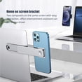 thumbnail image 3 of pitrice Laptop Phone Holder Monitor Side Phone Mount Aluminum Alloy Magnetic Laptop Phone Stand Portable Computer Expansion Bracket for Home Office Dormitory, 3 of 8