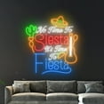 thumbnail image 5 of Handmadetneonsign No Time To Siesta It's Time To Fiesta Wall Art, Mexican Festival Wall Decor, Party Wall Decor, 5 of 5