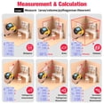 thumbnail image 4 of Cinta Métrica Láser 3 En 1, Medidores Distancia Láser Digitales Con Nivel Y Cinta Métrica 5M Compatible Con Medición Pitagórica, área & Volumen & Conversión M/pies/pulgadas, 4 of 7