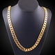 thumbnail image 5 of 7MM 50cm Hombres 18k Chapado en oro amarillo Collar de cadena cubana Joyería para hombre Hip-Hop ER, 5 of 5