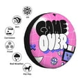 thumbnail image 2 of XMXY Pink Cartoon Kickball game Spare Tire Cover, Universal Waterproof Cover for Jeep RV Tire Wheel Protection, 17 inch, 2 of 8