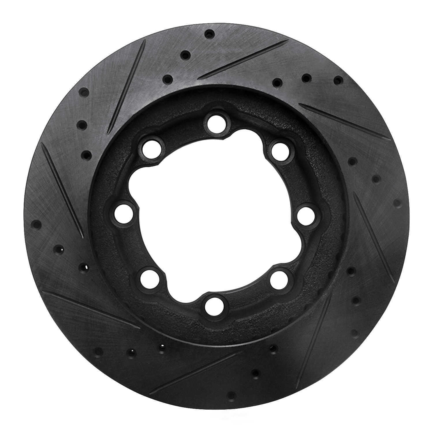 Dynamic Friction Company 633-40045R DFC Brake Rotor - Drilled And Slotted - Black
