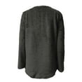 thumbnail image 4 of LSLJS Sweat-shirts à Manches Longues Surdimensionnés pour Femmes Couleur Pure, Col Rond, Pull Décontracté Tops Hiver, 4 of 5