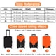 thumbnail image 4 of Funda protectora para equipaje aprobada por el mundo de la moda, funda para maleta con ruedas, funda antipolvo para equipaje de viaje de 18 a 32 pulgadas, 4 of 5