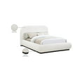 thumbnail image 2 of Meridian Furniture Vaughn Cream Boucle Fabric Queen Bed, 2 of 9