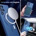 thumbnail image 2 of Matte for Samsung Galaxy S22 Ultra Case, Compatible with MagSafe, Slim Thin Magnetic Cover with Built-in Camera Lens Protector Shockproof Phone Shell (Blue), 2 of 14