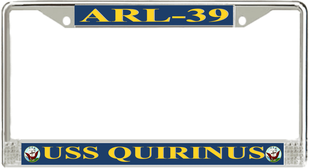 USS Quirinus ARL-39 License Plate Frame