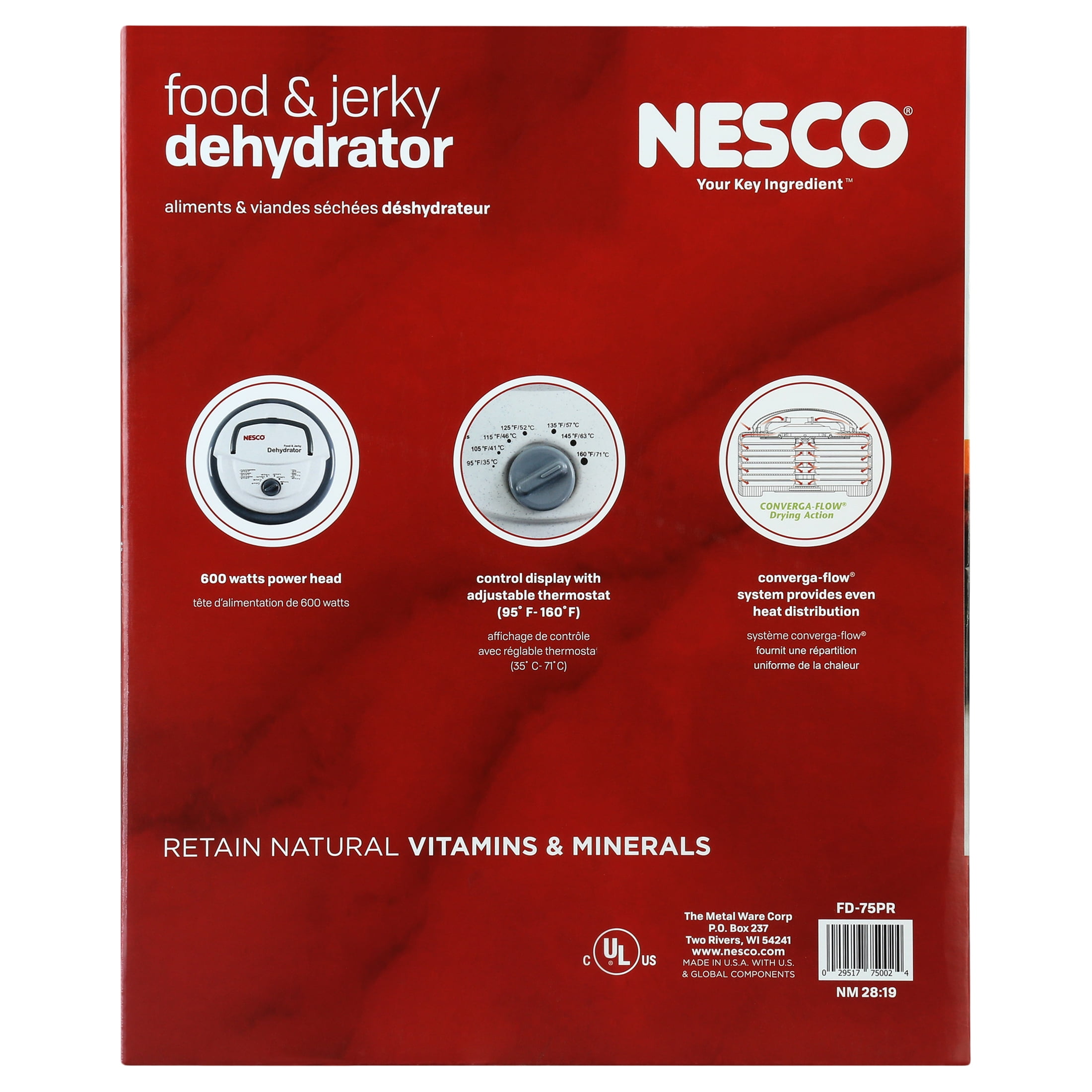 Nesco Snackmaster Fd-75pr Food Dehydrator
