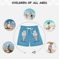 thumbnail image 6 of FORMRS Boys Swim Trunks Quick Dry Mesh Liner Boardshorts Sizes XS-XL, Ice Cream Cat, 6 of 7