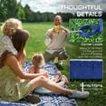 thumbnail image 5 of Demi Bonn 9' x 12' Reversible Floral Outdoor Rug, Waterproof Plastic Straw Floor Mat, Portable RV Camping Carpet, Large Floor Mat for Backyard, Deck, Picnic, Beach, Blue, 5 of 11
