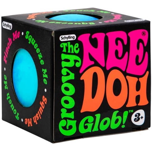 Small Nee Doh Stress Ball (The Groovy Glob, Blue)