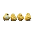 thumbnail image 1 of koolsoo 4pcs Résine Jaune Petit Poussin Poulet Jardin Décoration Ornements Ensemble, 1 of 7