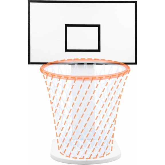 Basketball Hoop Trash Can(NO Wastebasket), Mini White Backboard, Fun Wastebasket Backboard,Basketball Hoop, for Home, Kitchen, Living Room, Bedroom, Office, Coffee Shop, Gym