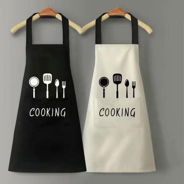 Delantal Estampado Fijo Abrigo Cocina Hogar Cocina Impermeable y a Prueba de Aceite Delantal Estampado Fijo
