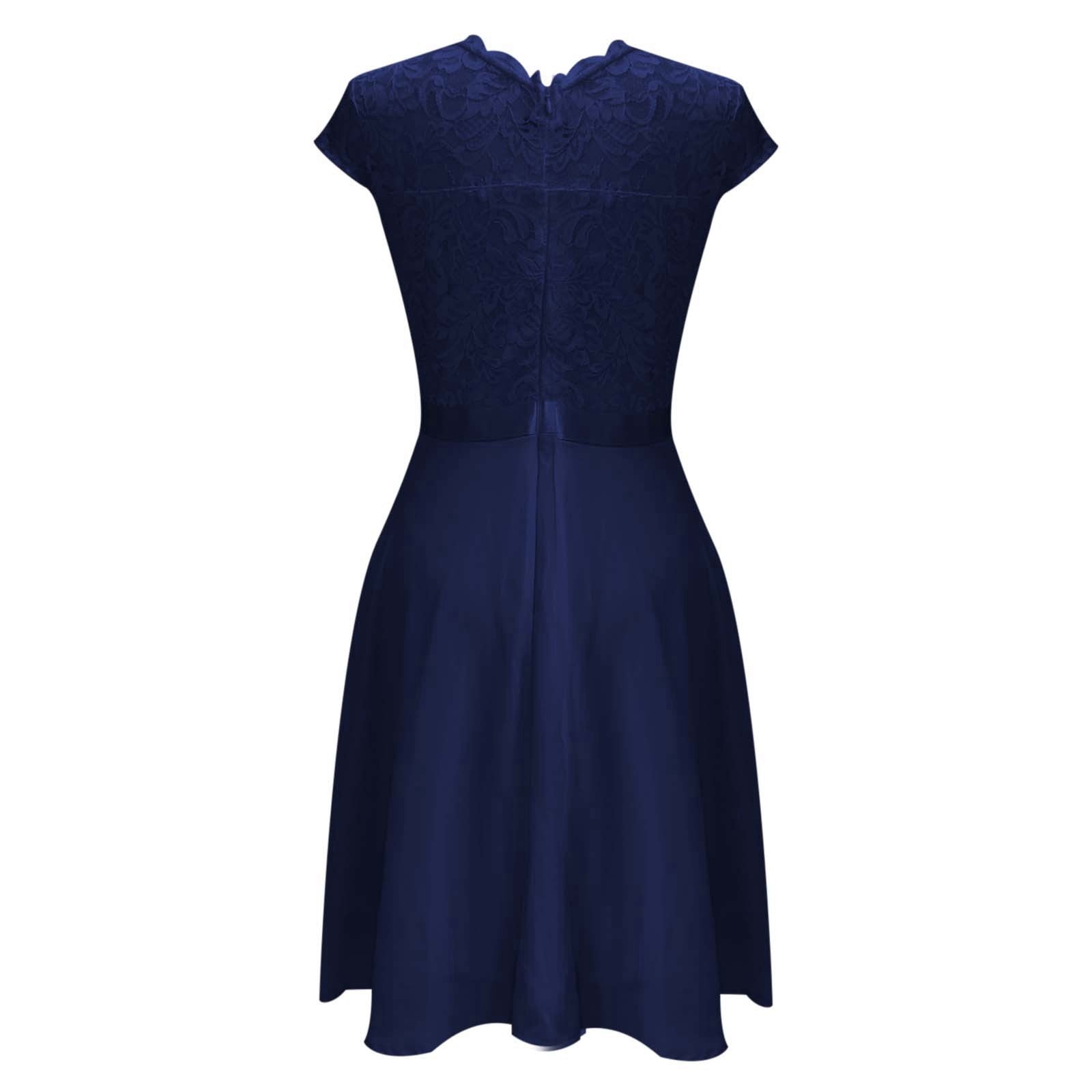 B91xZ Womens Dresses Casual V Neck Sleeveless Bridesmaid Dress Wedding  Party Gown,Blue S - Walmart.ca