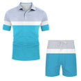 thumbnail image 2 of Vedolay Shorts Tracksuit Men's 2 Piece Summer Outfits Tracksuits Short Sleeve Shirts and Shorts Sets,Green M, 2 of 5
