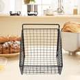 thumbnail image 5 of Raindrops 2 Sets  Wall Mounted Storage Basket Metal Wire Basket Multi-Purpose Vegetable Fruits Basket for Kitchen, 5 of 8