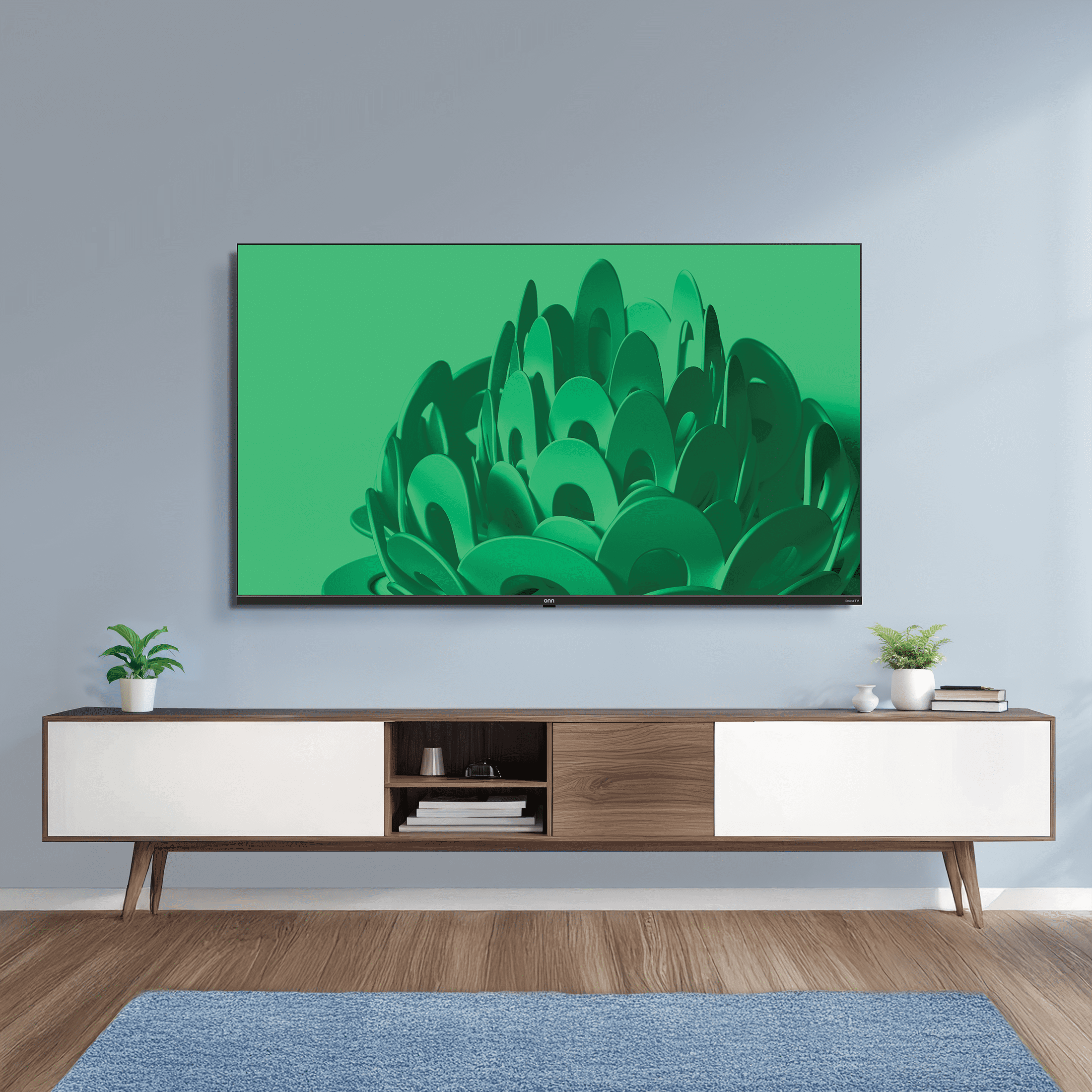 Téléviseur intelligent Roku QLED Mini-DEL 4K UHD de 139,7 cm (55 po) onn, ONB25MNR55-CA, 3 HDMI, 144 Hz