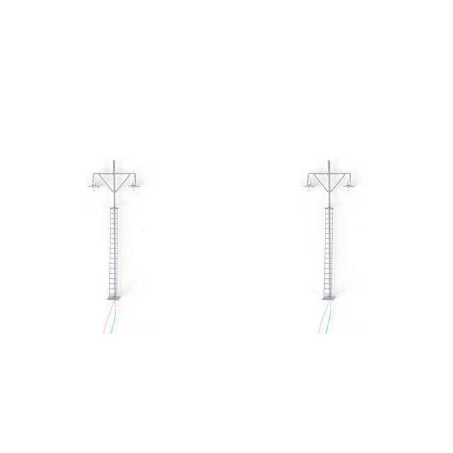 Billuyoard Modelo de luz de vía férrea, modos blancos cálidos, manualidades, Mini poste de luz LED en miniatura, microaccesorios de construcción, Type3 NO3 Billuyoard CBP495362