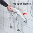 thumbnail image 3 of Chaise de Douche Murale, Banc de Bain Pliable Mural Structure Stable pour Salle de Bain à la Maison, 3 of 7