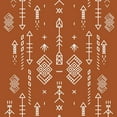 thumbnail image 2 of 3S Brother's Kitchen Valance BOHO Printed Set of 3 Hanging Rod Pocket & Back Tab Window Décor Valances Tiers Café Curtains -Made in Turkey 0032( Brick 50"x14" Valance - 2 Tiers 24"x36"), 2 of 4