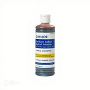Major Povidone Iodine Topical Antiseptics Solution 8 oz, 1-Pack
