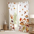 thumbnail image 3 of jejeloiu Brown Mushroom Blackout Curtains Set of 2 (52x84 Each),Natural Plant Window Curtains,Rustic Flower Floral Curtains and Drapes For Child,Super Cozy Room Decor, 3 of 6