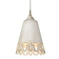 thumbnail image 1 of Golden Lighting 0883-S AI 10 in. Eloise 1 Light Antique Ivory Small Pendant Ceiling Light, 1 of 4