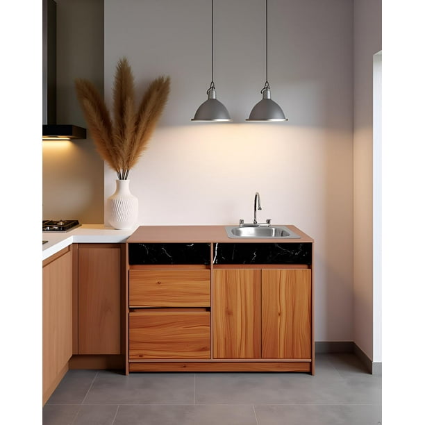 Gabinete Inferior de Cocina, Vajillero Minimalista, Mueble Organizador con Amplio Almacenamiento, Diseño Moderno y Duradero para Cocina.