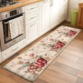 thumbnail image 2 of Christmas 2'x6' Runner Rugs for Hallway Kitchen Bedside Non Slip Washable, Winter Xmas Snowman Sugar Ice Cream Vintage Entryway Rug Runners with Rubber Backing, Long Carpet Runner for Laundry Room, 2 of 8