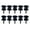Black, variant on 10Pcs Guitar Strap Locks Metal Guitar Strap Buttons Lock End Pin Electric Bass Guitar Security Straplocks Enduring
