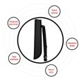 thumbnail image 3 of Youth Archery Quiver, Portable Arrow Holder, Lightweight and Durable, 3 of 4