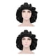 thumbnail image 4 of 2 piezas de gorro para dormir con ala ancha elástica y transpirable de satén para envolver el cabello, color negro, 4 of 12