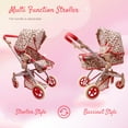 thumbnail image 6 of The New York Doll Collection Convertible Combo Baby Doll Stroller for Toddlers, Girls, Boys - Floral, 6 of 7