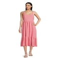 thumbnail image 2 of CHUANK Time & Tru Women‘s Tie Back Midi Dress, 2 of 5