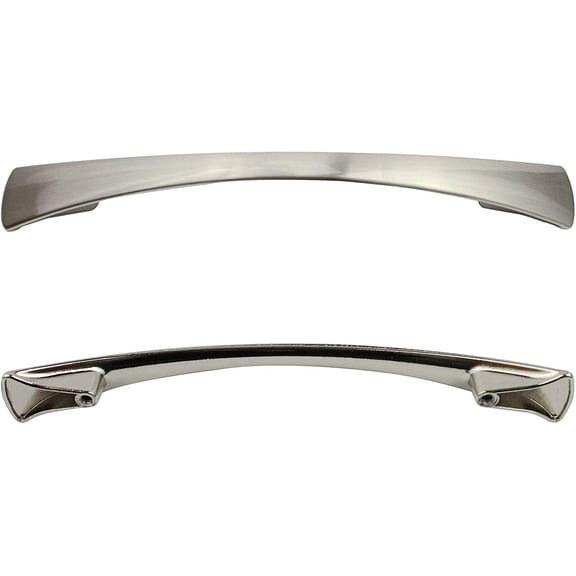 Formosa Design Hardware Brushed Nickel Cabinet Hardware Curved Pulls