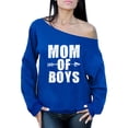 thumbnail image 1 of Awkward Styles Women's Mom of Boys Cute Motherhood Graphic Off Shoulder Tops Oversized Sweatshirt White Mother's Day, 1 of 4