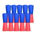 thumbnail image 3 of 10 vasos con tapa invertida, entrenamiento de agilidad, equipo deportivo, ayuda para ejercicios físicos para gimnasio, jardín de infantes, fútbol con rojo azul, 3 of 8