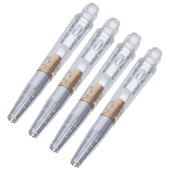 Hemoton 4pcs Soft Tip Point Plastic Tips Replacements Electronic Needle Plastic Shafts for Electronic Dartboards Transparent