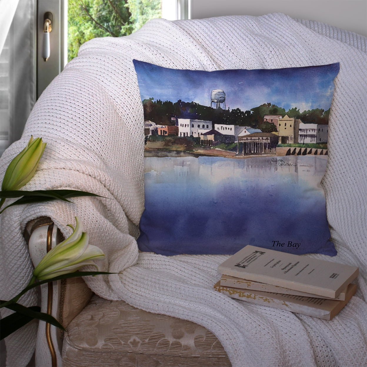 Carolines Treasures 8120RPW1414 The Pass Fabric Decorative Pillow, 14Hx14W, multicolor