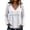 White0812, variant on Women's Plus Size Long Sleeved V Neck T Shirts Causal Loose Fit Solid Tops Ladies Fall Ruffle Hem Going out Tees White02 XL