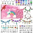 thumbnail image 1 of Charm Bracelet DIY Jewelry Gift Multicolor Durable Creative 129pcs Meaningful Crafts For Kids Glass Racelet Making Kit, 1 of 8